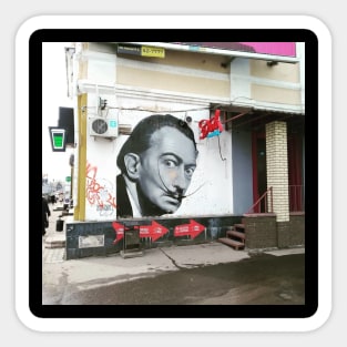 Photo Salvador Dali (Street art, Russia) Sticker